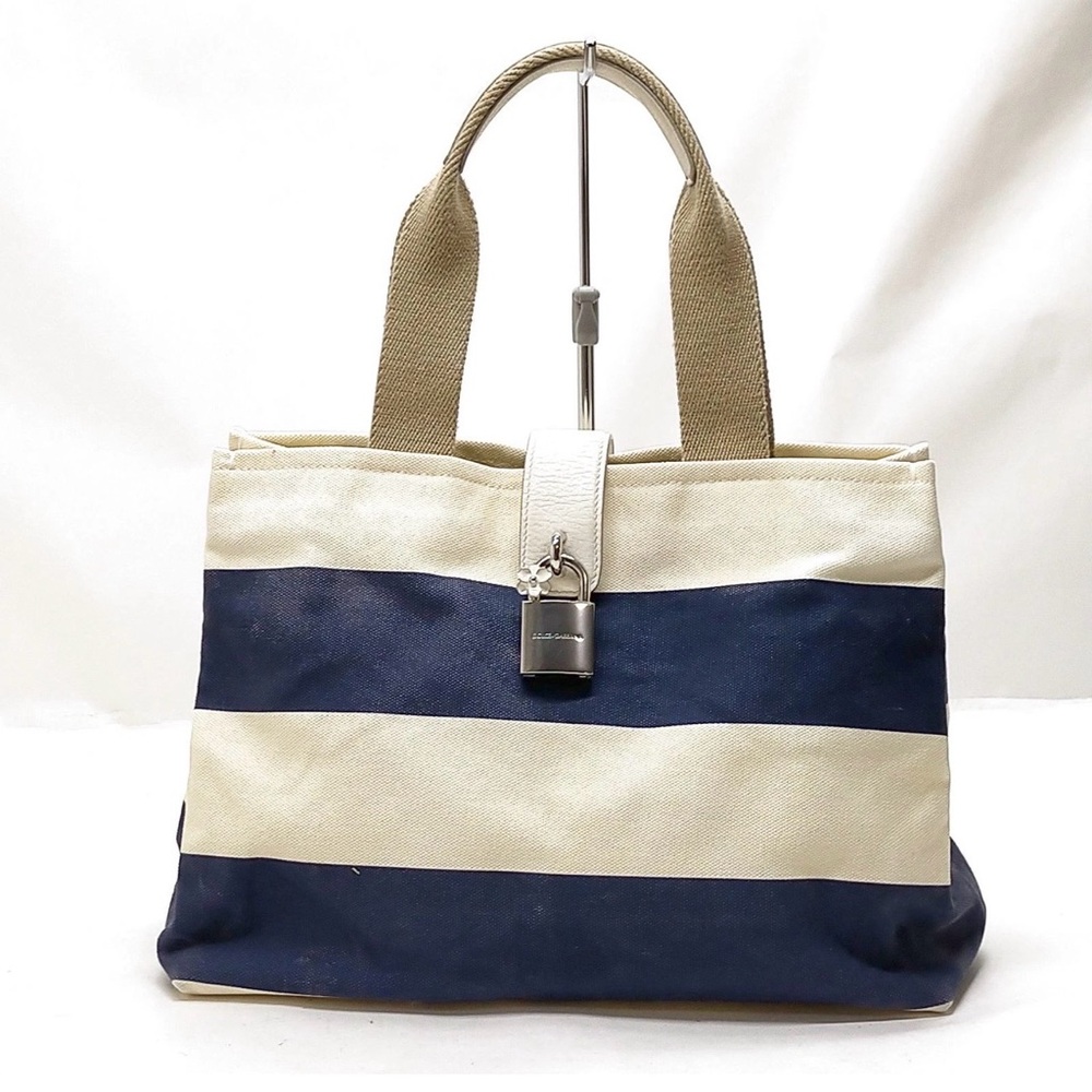 Dolce & Gabbana Tote Bag Multi Color Canvas